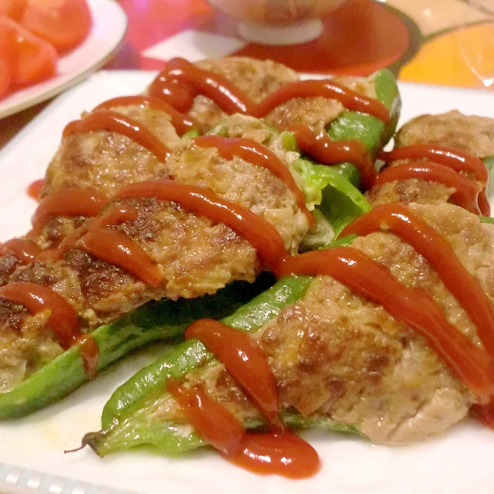 牛100 粗ひき肉でジューシー ピーマンの肉詰め レシピ 作り方 By Hottyoi 楽天レシピ